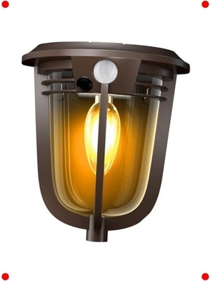 MarkEntegra Güneş Enerjili Hareket Sensörlü Cob LED Duvar Aplik