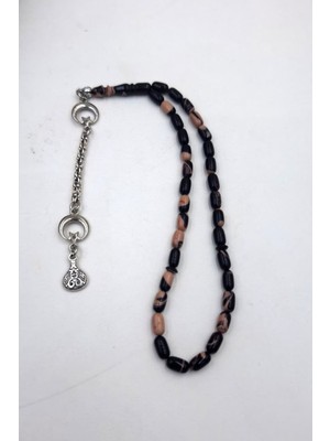 İbrahim Altıntaş Hareli Krem-Kahverengi Bilekboy Kapsül Kesim Kehribar Tespih