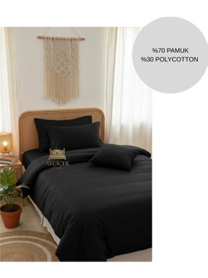 Ayçiçek Home Tek Kişilik Nevresim Takımı Lastikli Çarşaf 160/215 Yorgan Ölçüsü