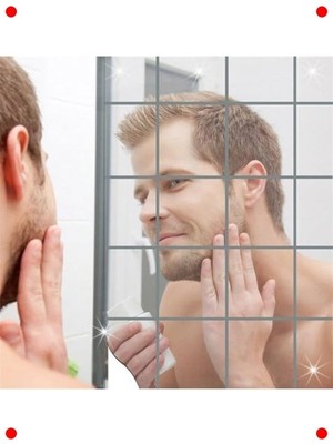 MarkEntegra 32 Adet Kendinden Yapışkan Akrilik Esnek Ayna Çıkartması