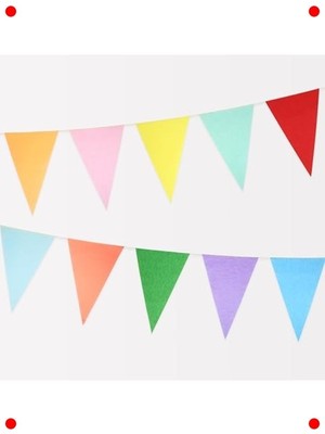 MarkEntegra Parlak Dokulu Parti Flama Süsleme – Çok Renkli