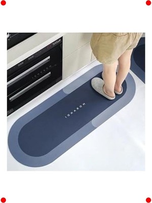 MarkEntegra Su Eci Kaymaz Yuvarlak Çok Amaçlı Paspas