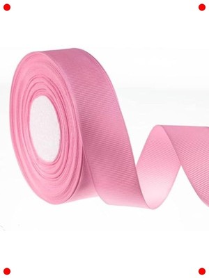 MarkEntegra Pembe Grogren Kurdele 1 cm x 10 Metre