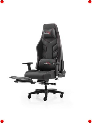 MarkEntegra Ayak Uzatmalı Profesyonel Oyuncu Koltuğu - Siyah