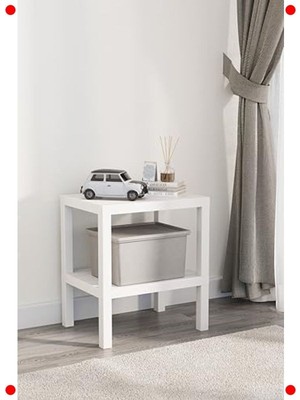 MarkEntegra 2 Katlı Çok Amaçlı Plastik Raf Beyaz (Banyo/mutfak)