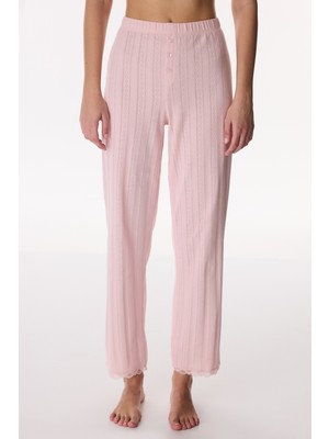 Penti Pembe Lotus Pointel Pantolon Pijama Altı
