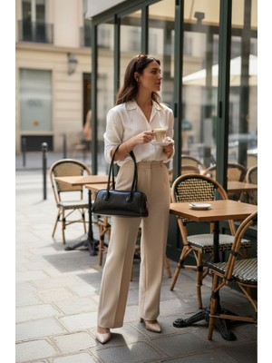 Marco Black Siyah Kadın El ve Omuz Çantası