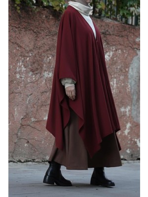 Ande Tesettür Triko Panço - Bordo