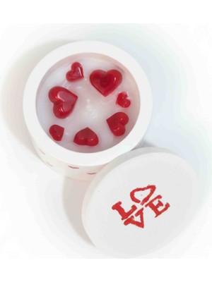 Yo&Ma Kalpli Dekoratif Mum Seti – Sevgililer Günü & Yıl Dönümü Özel