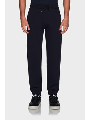 Armani Exchange Erkek Bağcıklı Bel Lastikli Paça Eşofman Altı - Koyu Lacivert