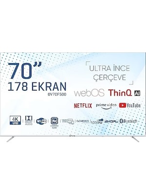 Onvo OV70F500 70" 4K Ultra Hd Webos Smart LED Tv
