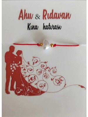 Kişiye Özel Isimli Şans Bilekliği, Söz, Nişan, Kına, Nikah, Düğün Hediyelik 25 Adet