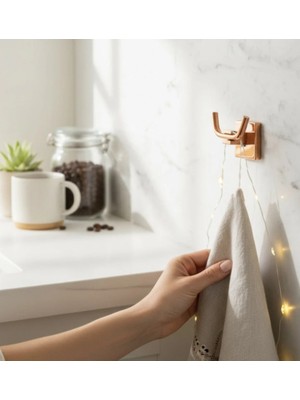 İsaoğlu Yapı Bakır Bornozluk Bronz Ikili Askılık Pirinç Materyal Paslanmaz Banyo Havluluk Askılık