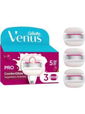 Gillette Venus Comfort Glide Sugarberry 3 Adet Yedek Başlık