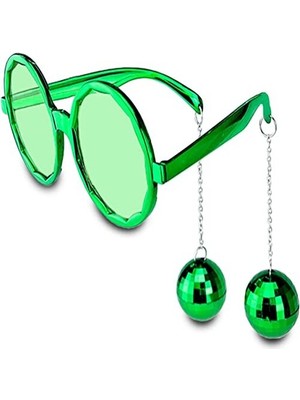 Bigelal Disko Toplu Küpeli Parti Gözlüğü Yeşil Renk