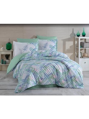 Bigelal Çift Kişilik Ranforce Nevresim Takımı Irma Aqua