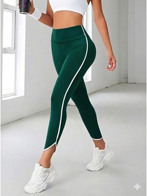 Mareandpanda Kadın Yüksek Bel Yan şerit Detaylı Dalgıç Tayt