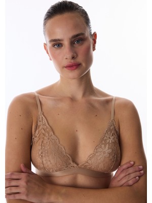 Penti Bej Lace Dantel Üçgen Sütyen
