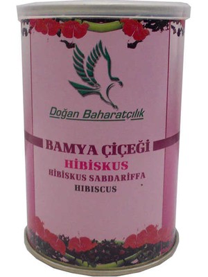 Bigelal Afrika Bamya Çiçeği Hibiskus Mekke Gülü Doğal 100 gr Teneke Kutu