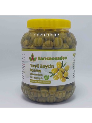 Sarıcaovadan Manzalina Yeşil Kırma Zeytin Net 1 kg