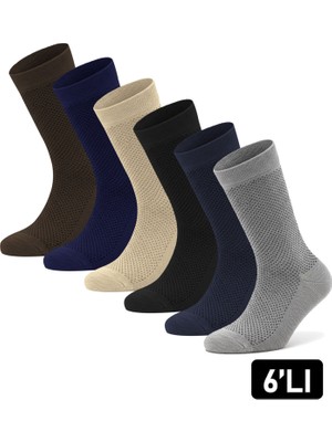Just Inner Erkek Çorap 6'lı Yazlık (Bambu)