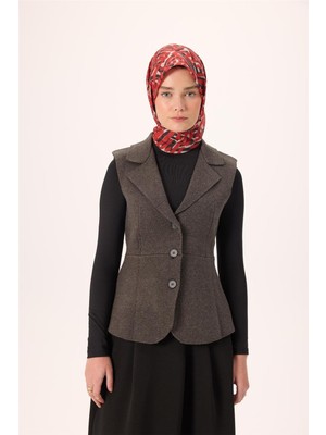 Silk Home Ince Pamuk Eşarp Krem Kırmızı Siyah Desenli Nefes Alan 90X90