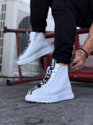 Beyaz Erkek Yarım Bilek Bot