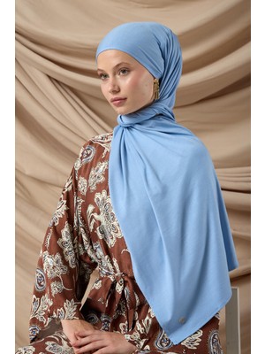 Silk Home Premium Penye Şal 65002-30 Bebe Mavi