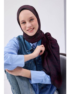 Silk Home  Urban Hours Harmony  Koyu Kahverengi Mayda Şal 190X70