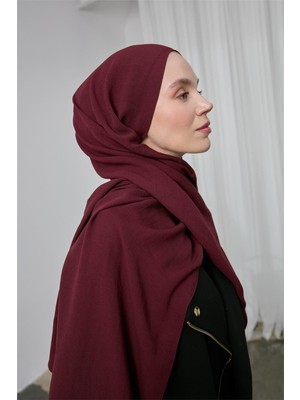 Silk Home Mio Jazz Şal Bordo Düz Renk Yumuşak Dokulu Tok Duruşlu 90X180