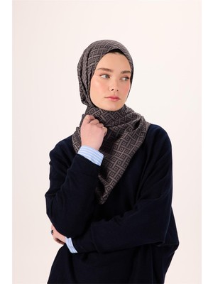 Silk Home Pamuk Polyester Liva Şal Füme Desenli Dokulu Nefes Alan 90X200