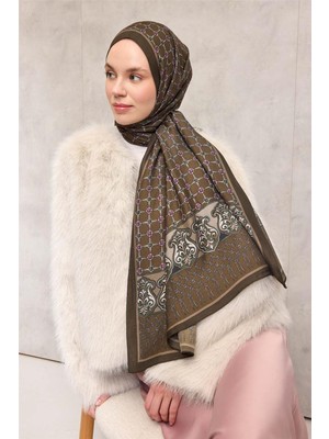 Silk Home Floş Viskon Organik Şal Halat Desen Koyu Yeşil 195X75