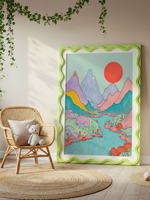 Fuart.Co Sessiz Vaha Dijital Baskı Çocuk Posteri (Çerçevesiz) COFU