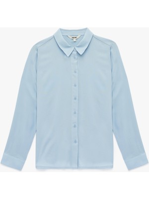 Koton Regular Fit Uzun Kollu Viskon Gömlek