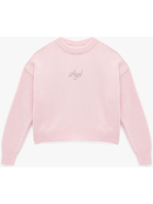 Koton Bisiklet Yaka Uzun Kollu Jakarlı Örgü Triko Kazak