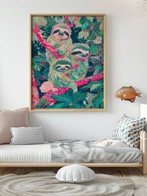 Fuart.Co Koalalar Dijital Baskı Çocuk Posteri (Çerçevesiz) COFU