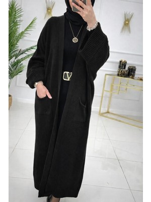 Newco Battal Boy Geniş Kalıp Cepli Selanik Dokuma Triko Hırka ( 3xl 100-150KG )