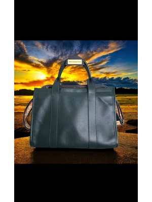 Valentina Victoria Hakiki Deri Büyük Boy A4 ve 10 Inç  Sıgan Kadın Çantası