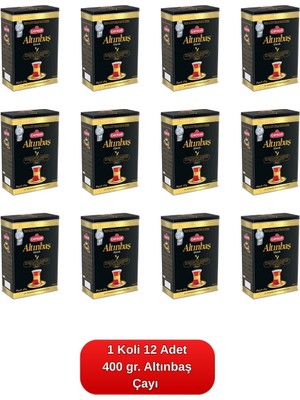 Çaykur Altınbaş Çayı Teneke Kutu 400 Gr.12'li Koli