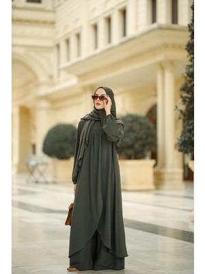 Ns Moda Tesettür Hanedan Takım Haki