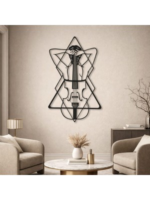 Metall Armoninin Sessiz Ezgisi - Lazer Kesim Metal Duvar Tablo