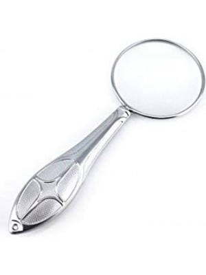 Epilons Gümüş Renkli 5x - 45 Mm Zarif Işlemeli Özel Tasarlanmış Büyüteç MG18155-8