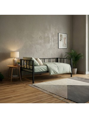 Unimet Atlas Tek Kişilik Metal Karyola, Daybed, Divan, Sedir 90X190