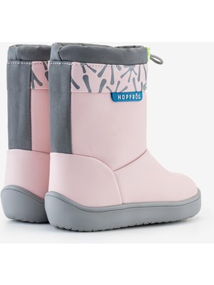 Hopfrög Rain Boots Süper Mat Pembe Suya ve Soğuğa Dayanıklı Barefoot Çocuk Botu
