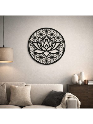 Metall Ruhun Çiçeği - Lazer Kesim Metal Duvar Tablo