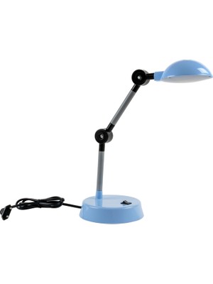 Feyza Design Şık Mavi LED Masa Lambası, Şarjlı ve Taşınabilir, Modern Tasarım