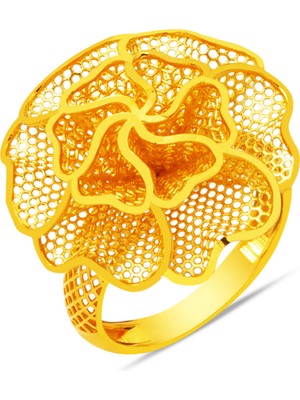 Bilezikci Telkari Altın Kadın Yüzük