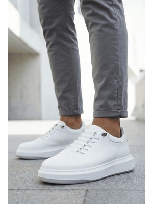 Zerenyus ZRNR-404 Urban Comfort Premium Bağcıksız Günlük Erkek Sneaker Beyaz