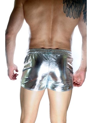 Giyim Erkek Gümüş Lame Short Beruflic