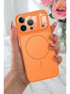 Fibaks iPhone 14 Pro Uyumlu Kılıf 17 Pro Max Çevirici Magsafe Kamera Lens Korumalı Camlı Dönüştürücü